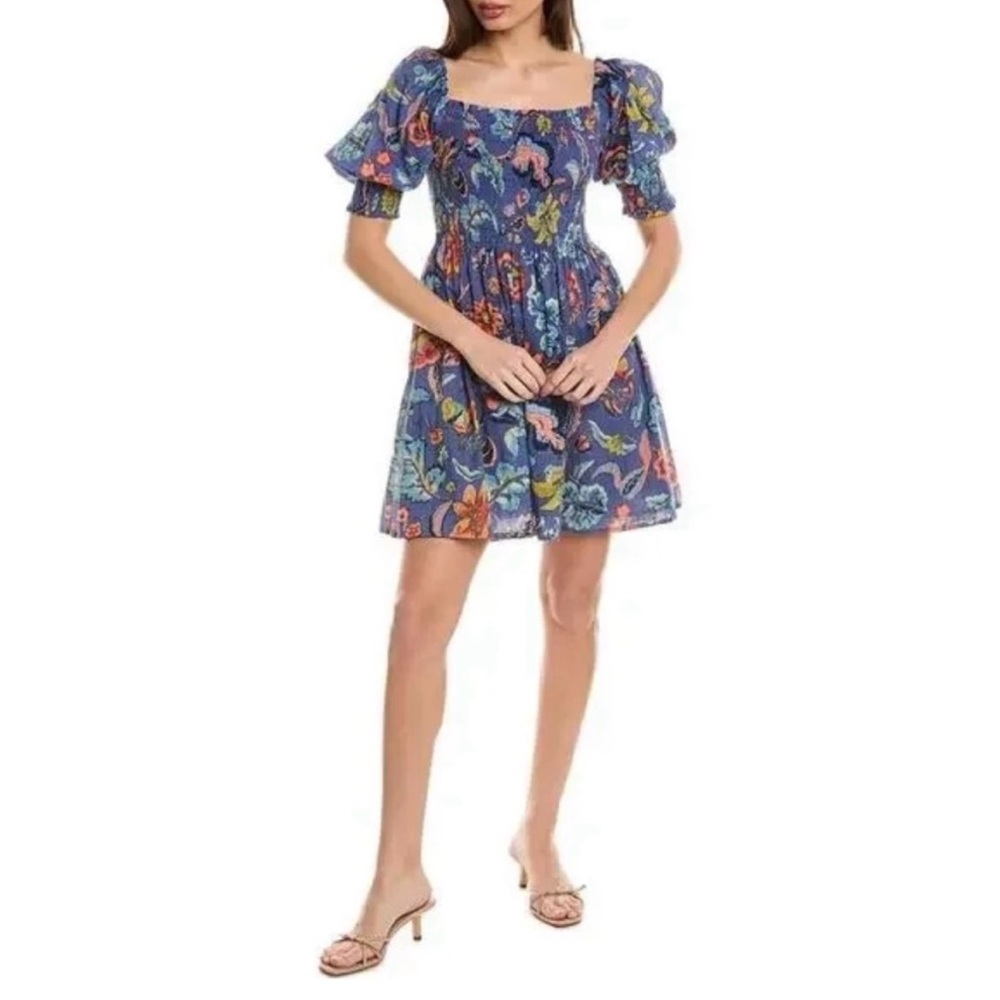 Velvet by Graham & Spencer Floral Smocked Mini Medium
